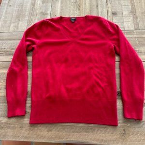 PRIVE V Neck 100% Cashmere Long Sleeve Sweater